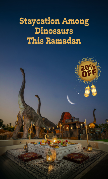 T-rex_glamping Premium sleepover with Dinos