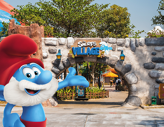 Motiongate Smurfs Village Zones