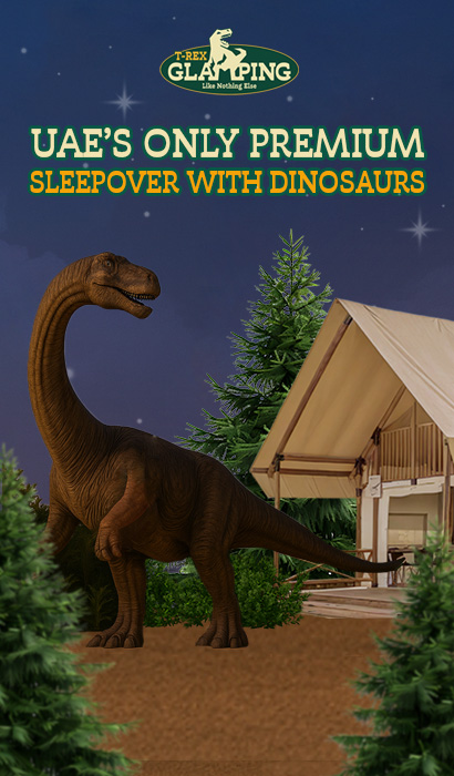 T-rex_glamping Premium sleepover with Dinos