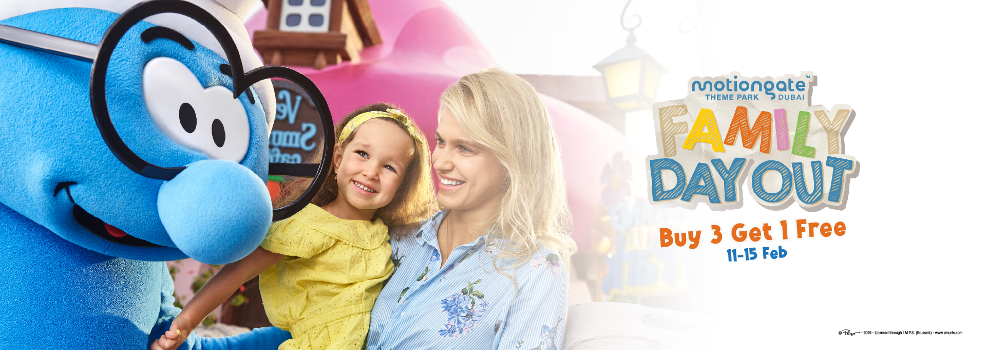 Family day out in Motiongate