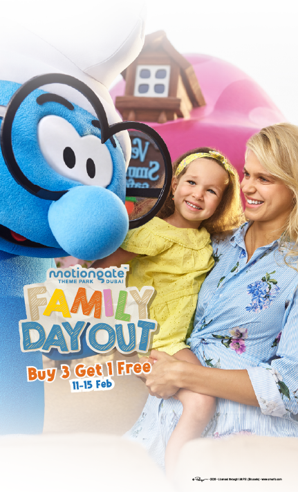 Family day out in Motiongate