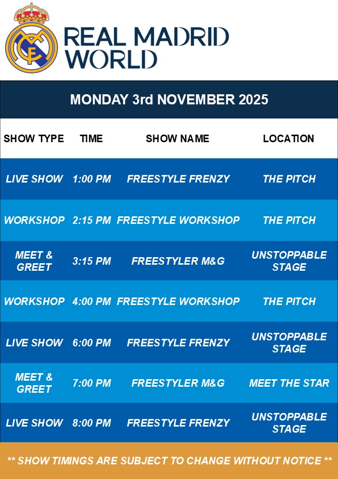 Show Timings
