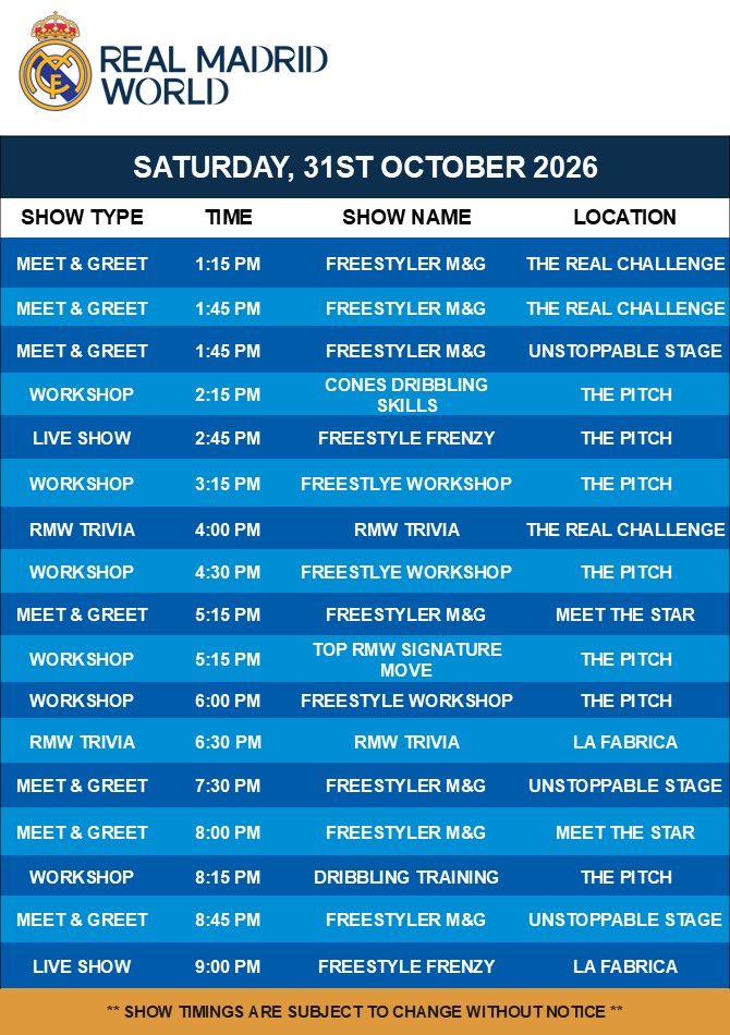 Show Timings