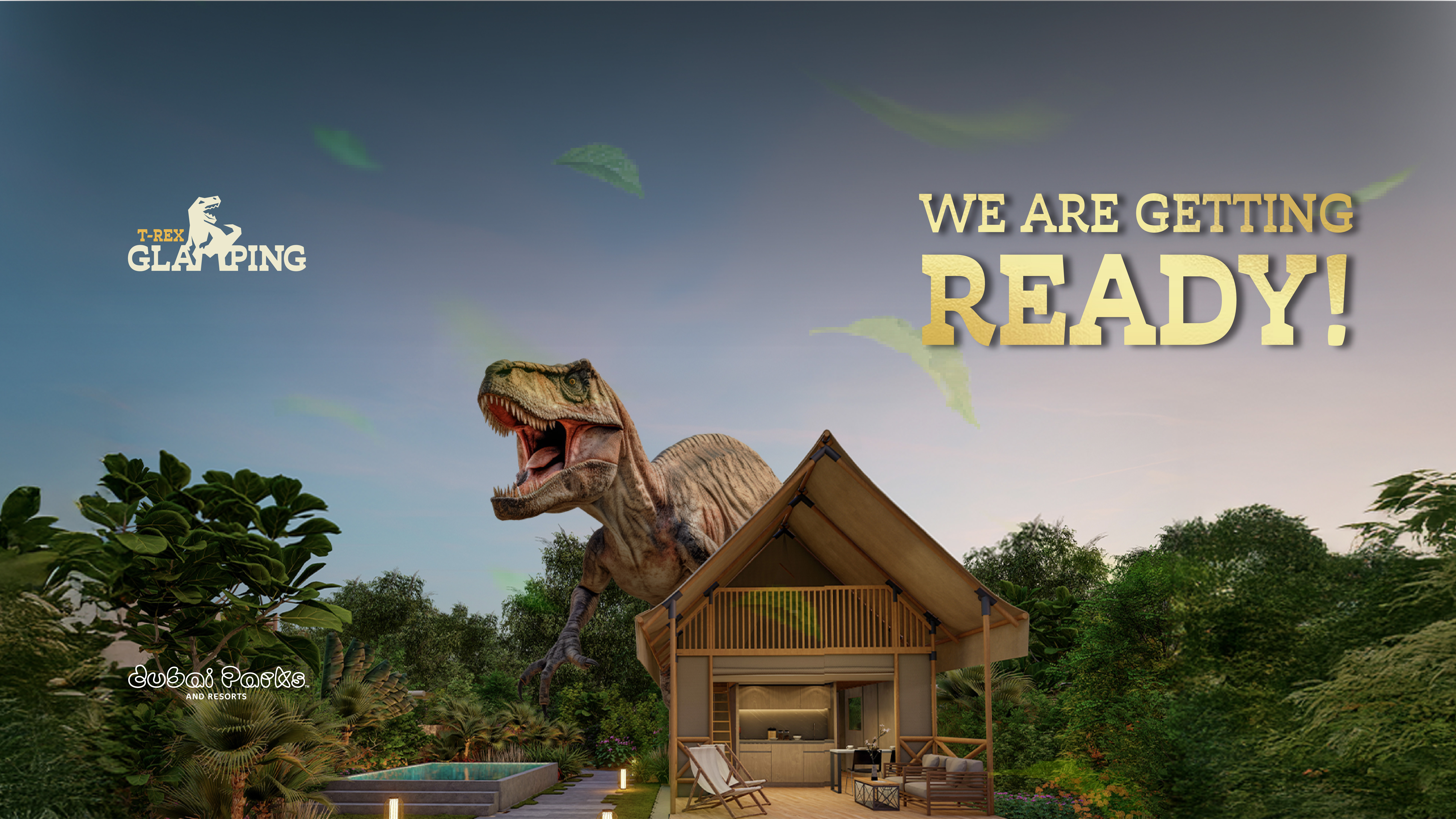 Trex-glamping UAE's only Premium sleepover with Dinosaurs